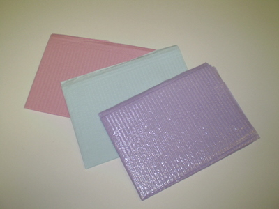 Dental Bibs 13'' x 18'' Poly- Backed