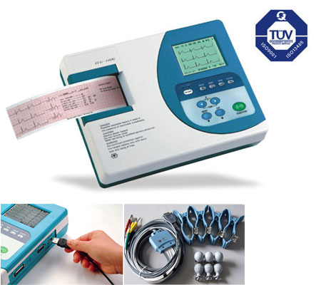 Care Well:Three Channel Interpretive Electrocardiograph
