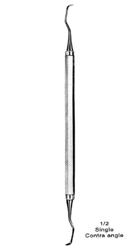 Curettes. 1/2 Contra  Angle, Single